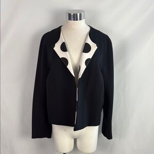 NWT Marc Cain Black With Polka Dots Jacket